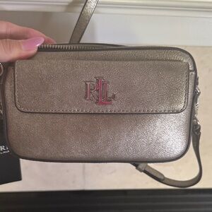 Ralph Lauren Shimmering Gold Crossbody Bag
